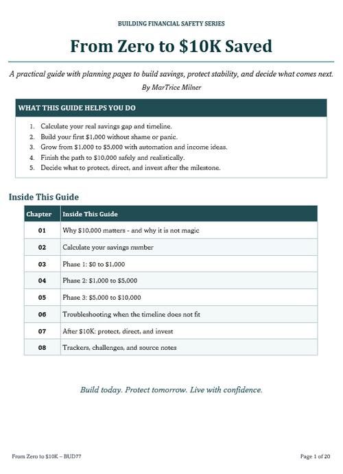 From Zero to $10K Saved - A Step-by-Step Savings Tracker