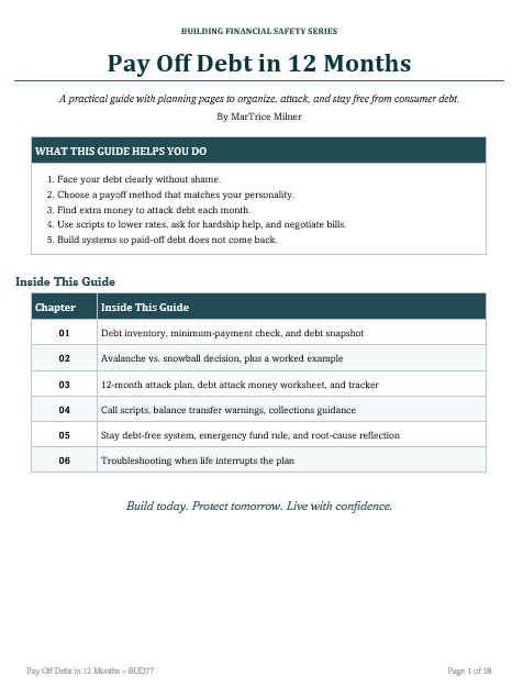 Pay Off Debt in 12 Months - Even on a Tight Budget